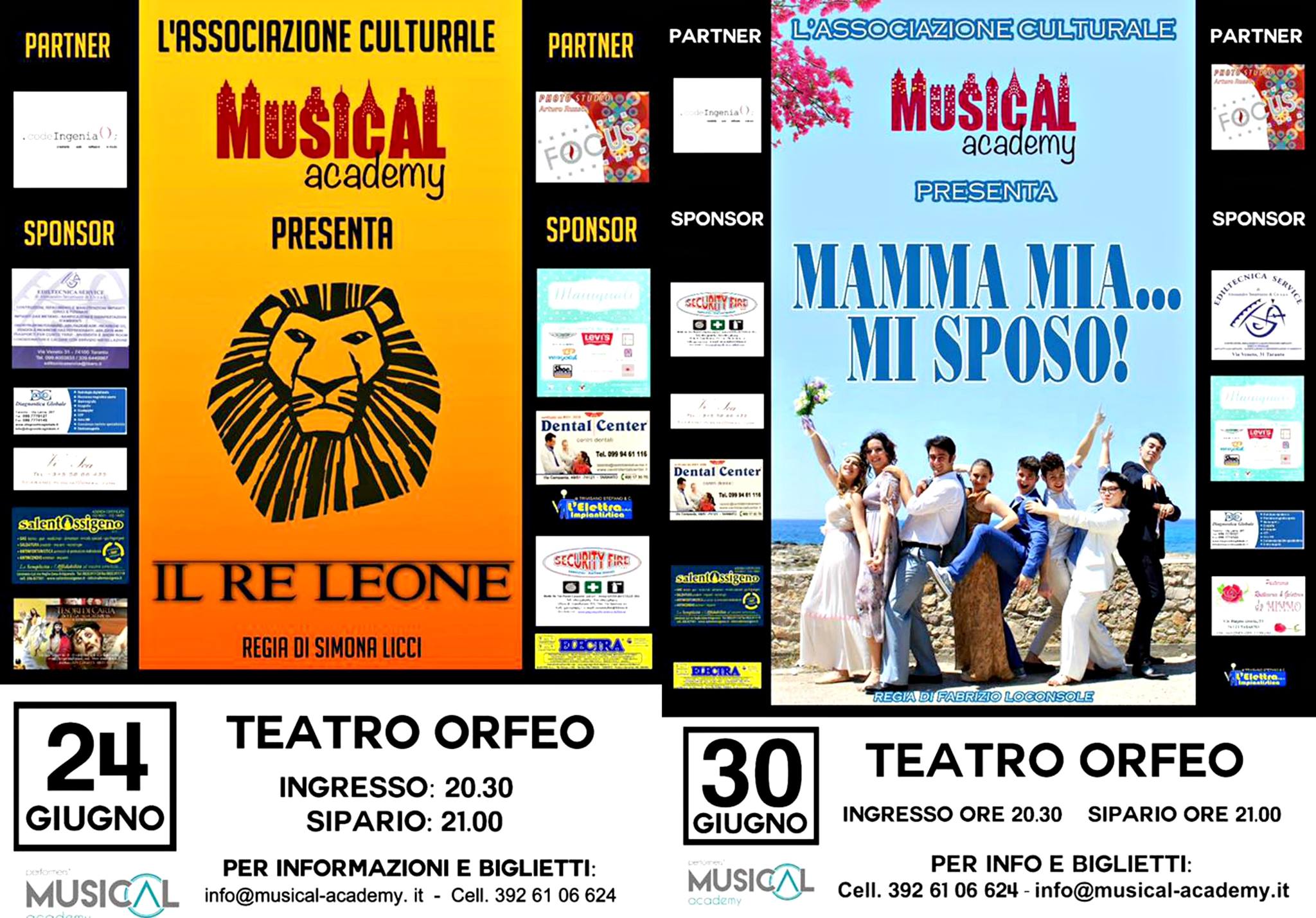 LA PERFORMERS’ MUSICAL ACADEMY DI TARANTO TORNA CON DUE NUOVI SPETTACOLI. 24 E 30 GIUGNO AL TEATRO ORFEO.